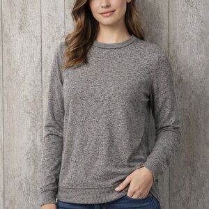 Philosophy Heather Gray Crewneck Sweater Lightweight Knit Women’s X Small